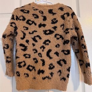 Jessica Simpson Leopard Print Fuzzy Sweater